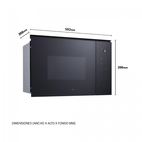 Microondas LG 25L Grill 900W Integrable MGBZ2593F