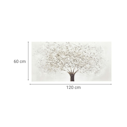 Cuadro Oleo de Árbol con Relieve Textura Granulado 81-502