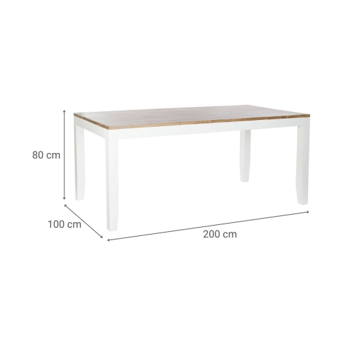 Mesa de Comedor de Madera Acacia y Mango para 8 Personas MB-207446