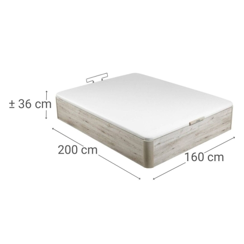 Canapé Abatible Naturbox Glaciar 2.0 160x200 PIKOLIN AP11538