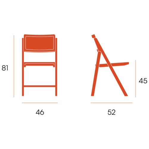 Silla Plegable con Asiento de Ratán y Estructura de Madera Natural BRUNA CG1928FR