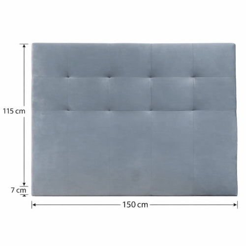 Cabecero 150 cm Tapizado en Tela OLSON II Gris MBLCAB0000023