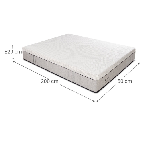 Colchón 150x200 cm de Muelles Ensacados con 3 cm de Visco Flow ELITE NOVA