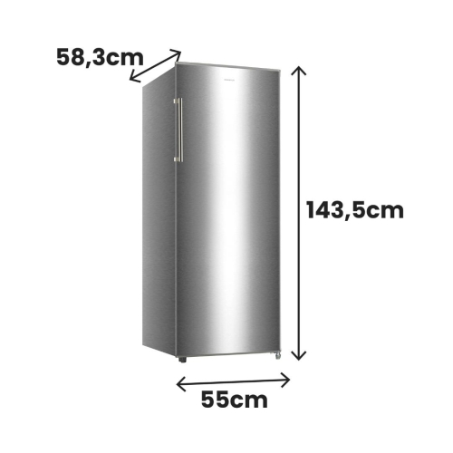 Congelador Vertical INFINITON 143cm Inox E CV172L14XEV