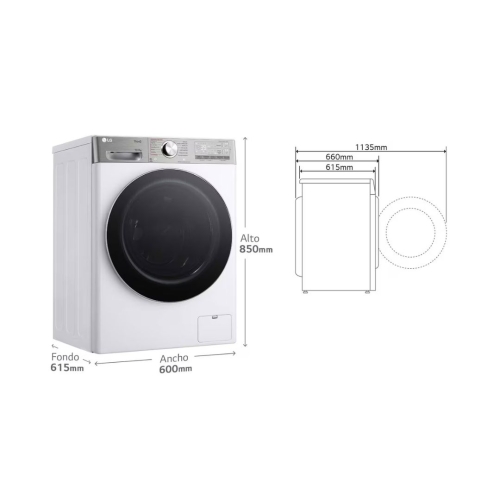 Lavadora-Secadora LG 13/7 kg AI Direct Drive™ F4DR9513A2W