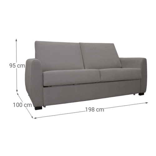 Sofá Cama Italiano Tapizado en Tela FOAM