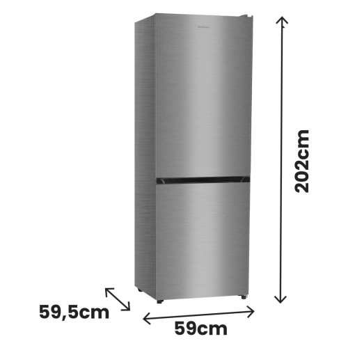 Frigorífico Combi INFINITON No Frost Inox 340L FGC340C20XEN