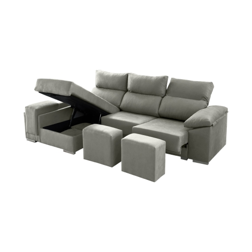 Sof&aacute; 2 Plazas con Chaise Longue a la izquierda Modelo Kenia