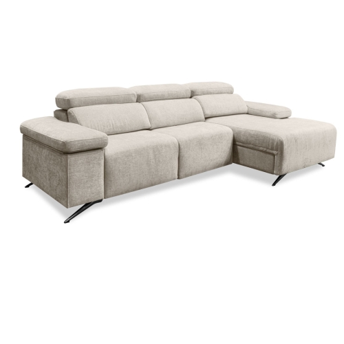 Sofá Chaise Longue con Arcón y Asientos Deslizantes Derecha LEXI
