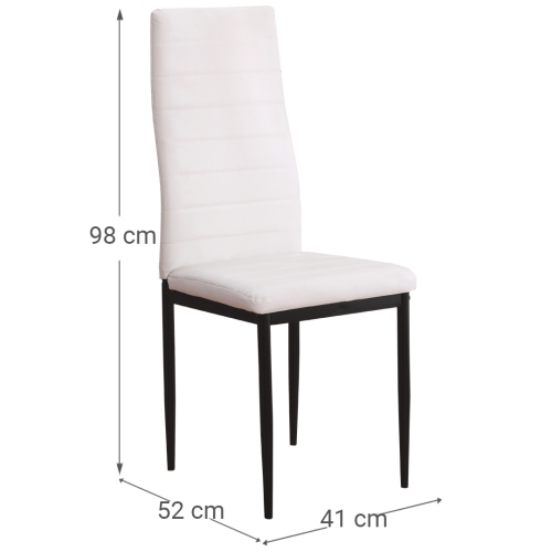 Silla de Comedor Tapizada en Polipiel EMI