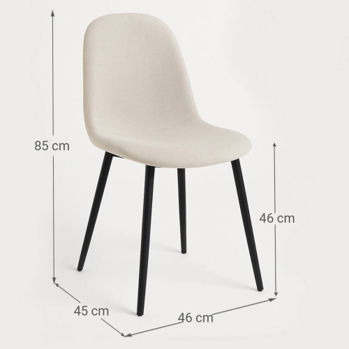 Silla de Cocina Tapizada con Estructura Metálica GARDENIA