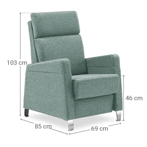 Sillón reclinable manual KIRA