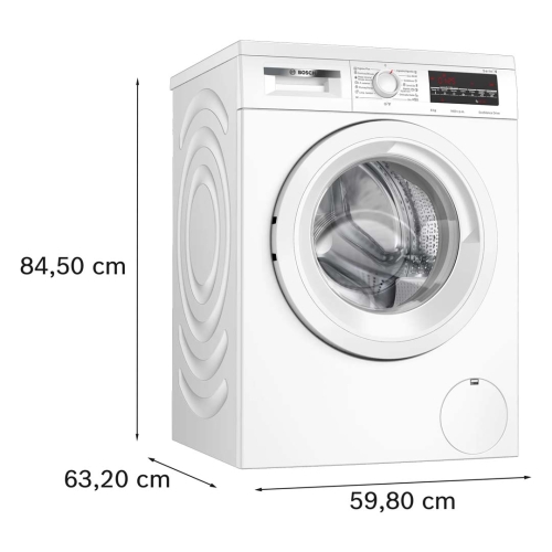 Lavadora BOSCH 8 Kg 1400 Rpm Clase A WUU2864TES